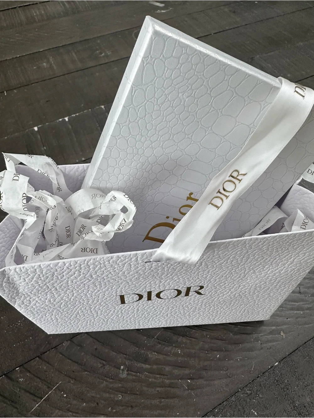 NWT DIOR MITZAH SCARF IN ROSE